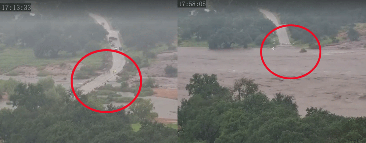 Thảm họa lũ quét ở Texas: Có nơi nước dâng 12m, kinh hoàng cảnh lũ nhấn chìm đường trong vài phút 