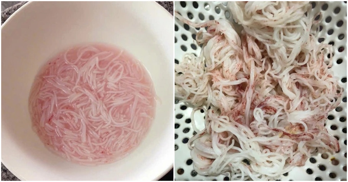 Cơ quan chức năng thông tin nóng về vụ bún đổi màu từ trắng sang hồng được mua từ cơ sở an toàn thực phẩm