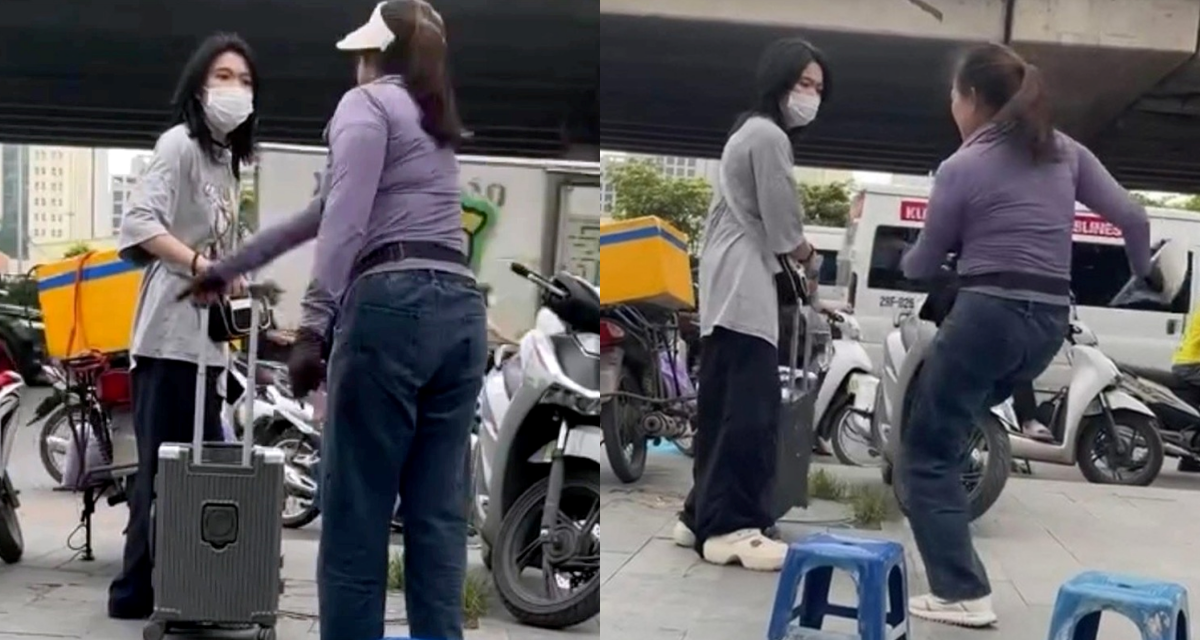 CĐM tranh cãi về mức phạt dành cho người phụ nữ bán nước đuổi cô gái đứng trên vỉa hè ở Mỹ Đình