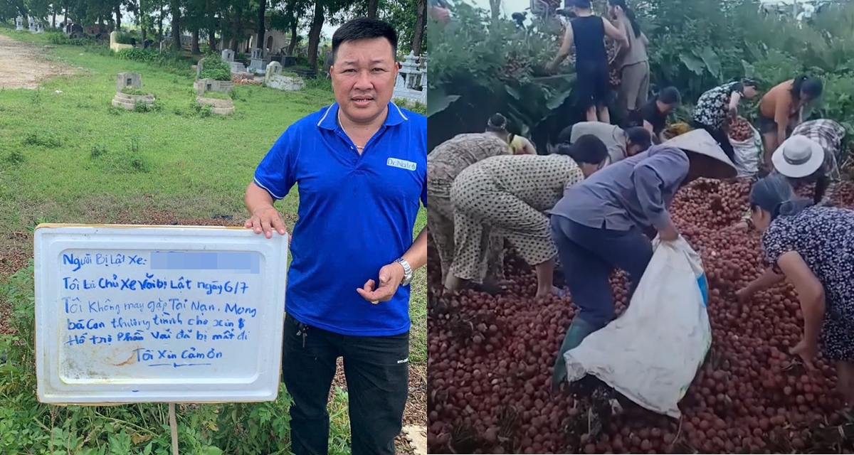 Nữ tài xế tiết lộ sự thật sốc vụ xe tải lật bị người dân nhặt gần hết 4 tấn vải, công an vào cuộc