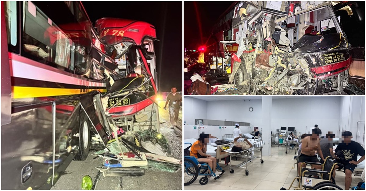 Kinh hoàng hiện trường 2 xe khách tông nhau trên cao tốc, 3 người tử vong, 41 người bị thương