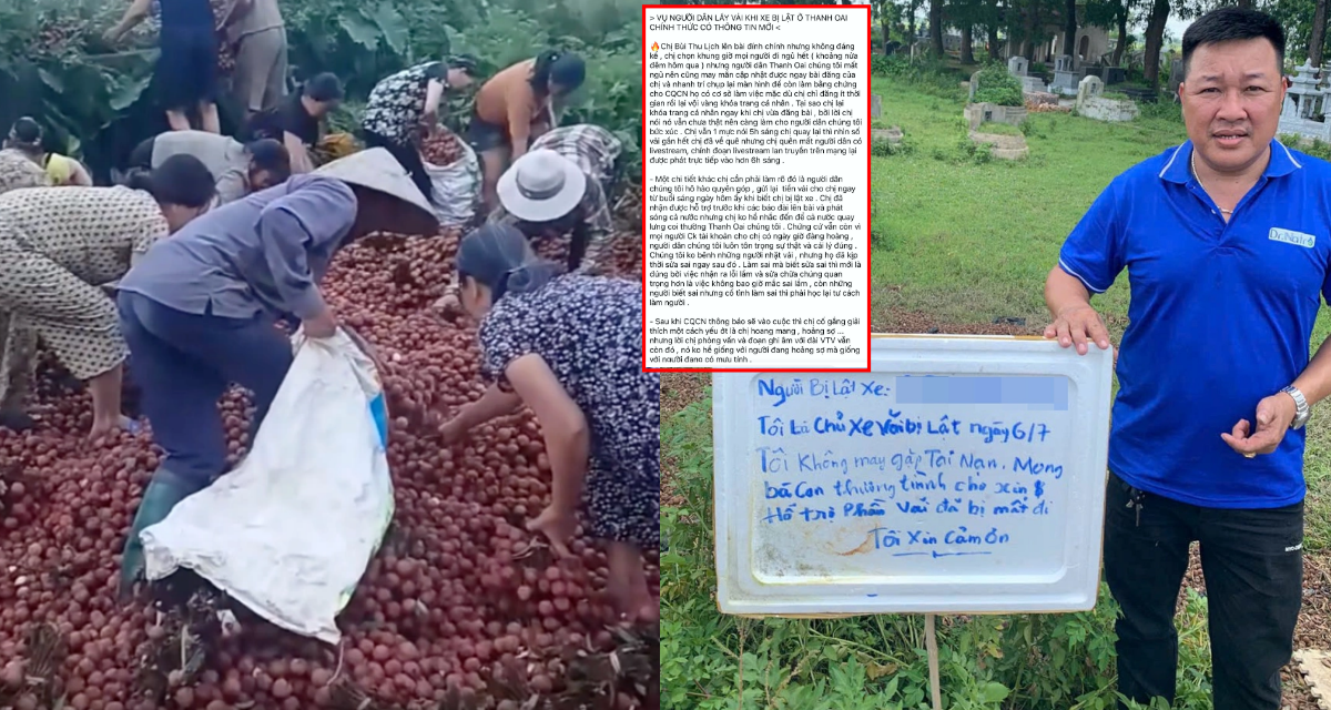 Thông tin mới vụ xe vải lật ở Thanh Oai: Người dân tung bằng chứng tố chủ xe nói sai sự thật, quyết đòi lại danh dự