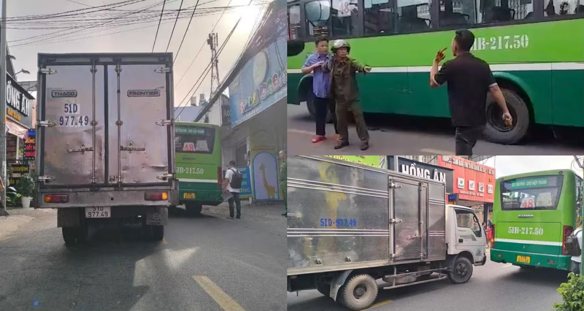 Lời khai hé lộ nguồn cơn vụ tài xế xe tải cầm dao đuổi đánh tài xế xe bus, công an vào cuộc