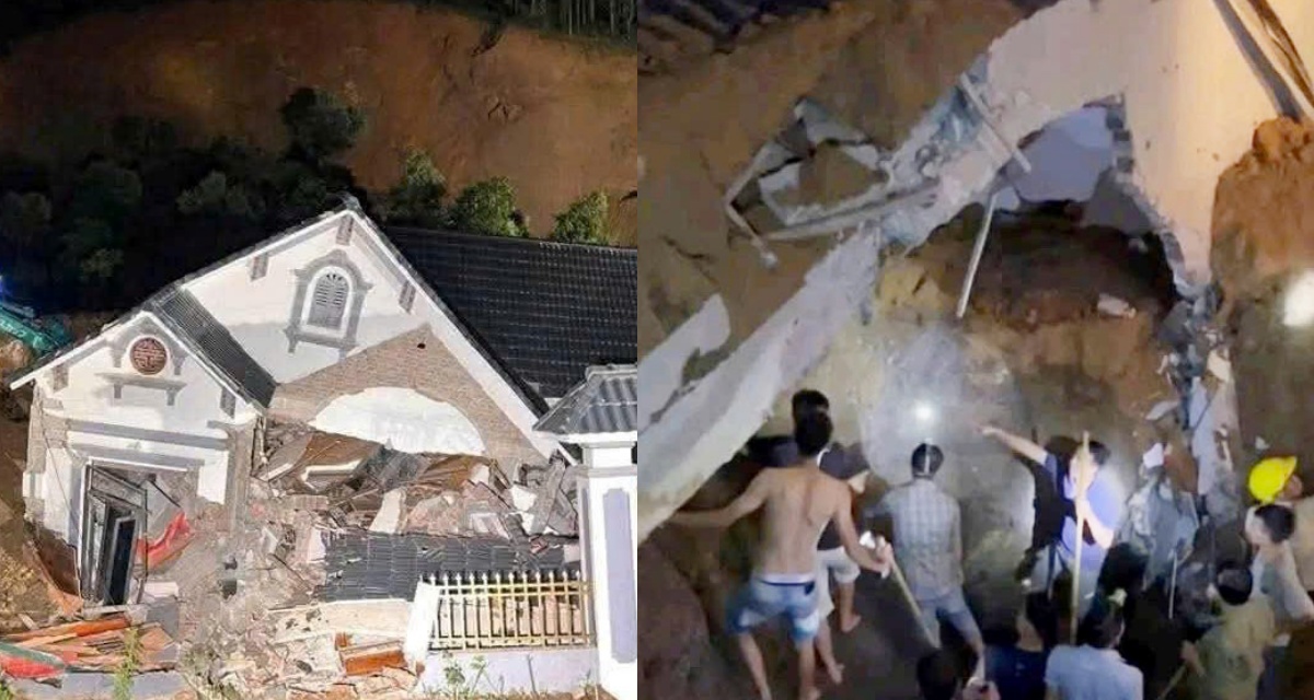 Hiện trường kinh hoàng vụ sạt lở đất ở Lào Cai: Vùi lấp 2 căn nhà, 2 mẹ con tử vong thương tâm