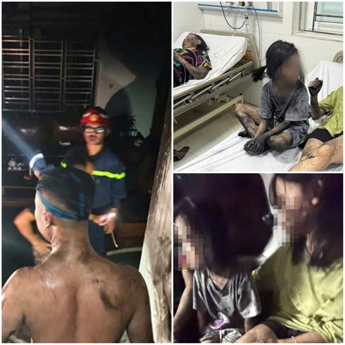 Vụ cháy khiến 4 người mắc kẹt ở Hải Phòng: 1 bà cụ và 2 cháu bé người lấm lem chưa hết hoảng sợ