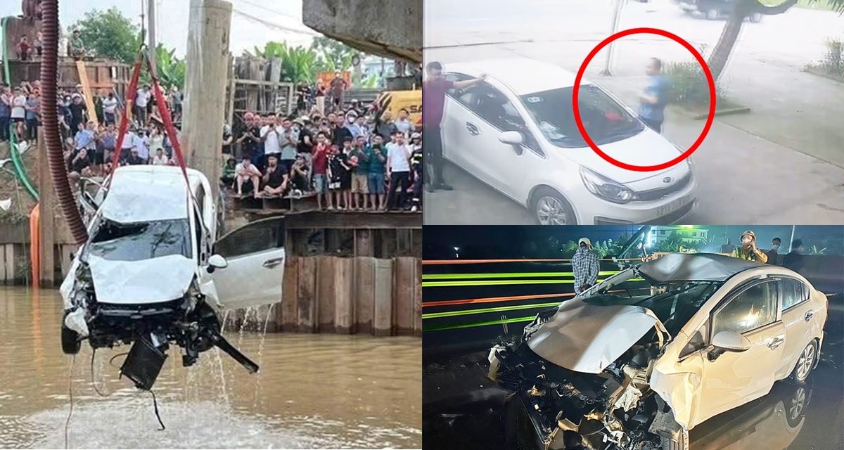 Danh tính người thật sự cầm lái trong vụ ô tô tông 2 xe máy rồi rơi sông, lộ hình ảnh rời quán karaoke