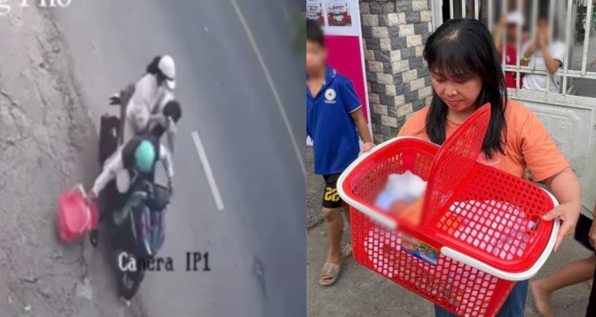 TP.HCM: Camera ghi lại cảnh cặp đôi bí ẩn bỏ rơi bé trai còn nguyên dây rốn giữa đường, Công an truy tìm thông tin 