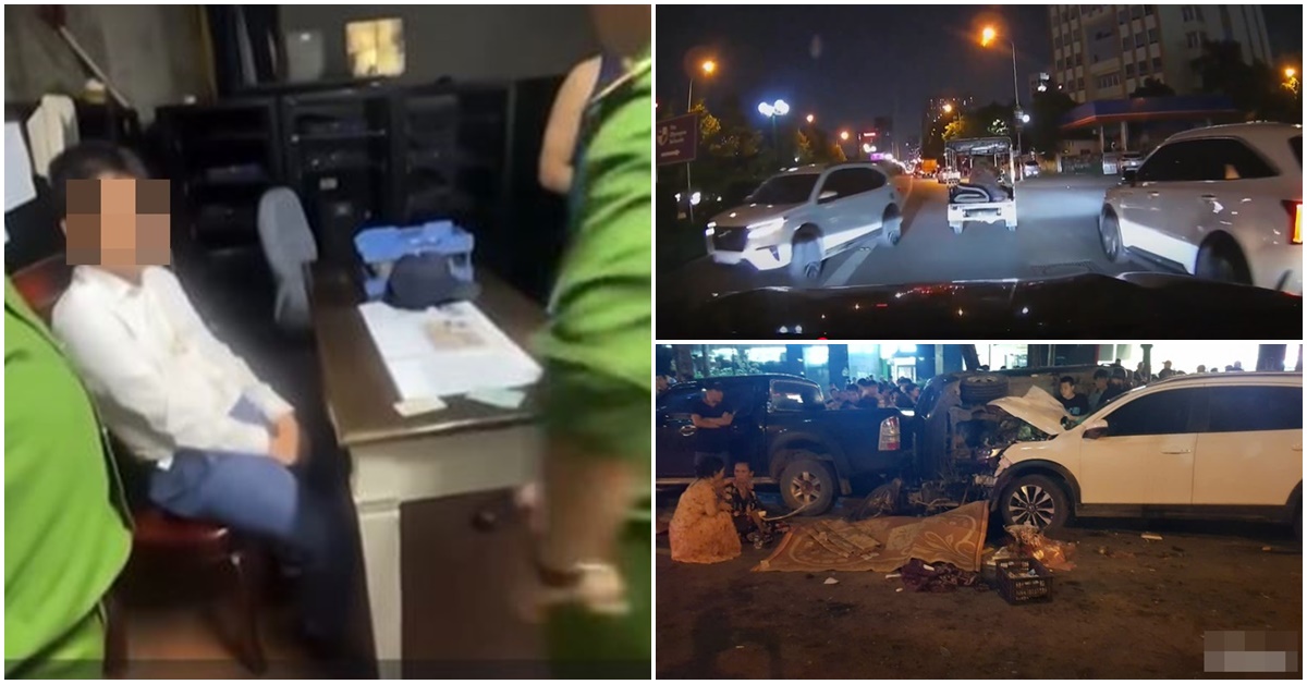 Camera ghi lại 20 phút cực kì nguy hiểm trước khi xe ô tô của nam giảng viên gây tai nạn liên hoàn 