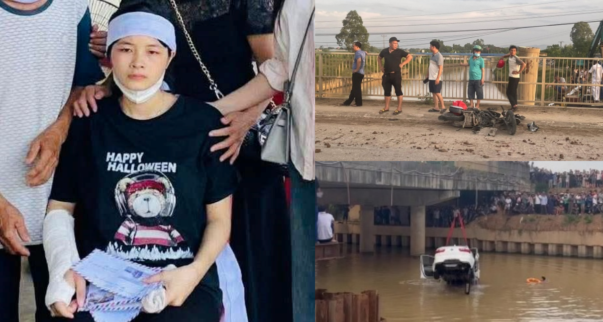 Thai phụ 7 tháng vụ ô tô lao xuống sông ở Nghệ An được xuất viện, đau đớn về chịu tang chồng