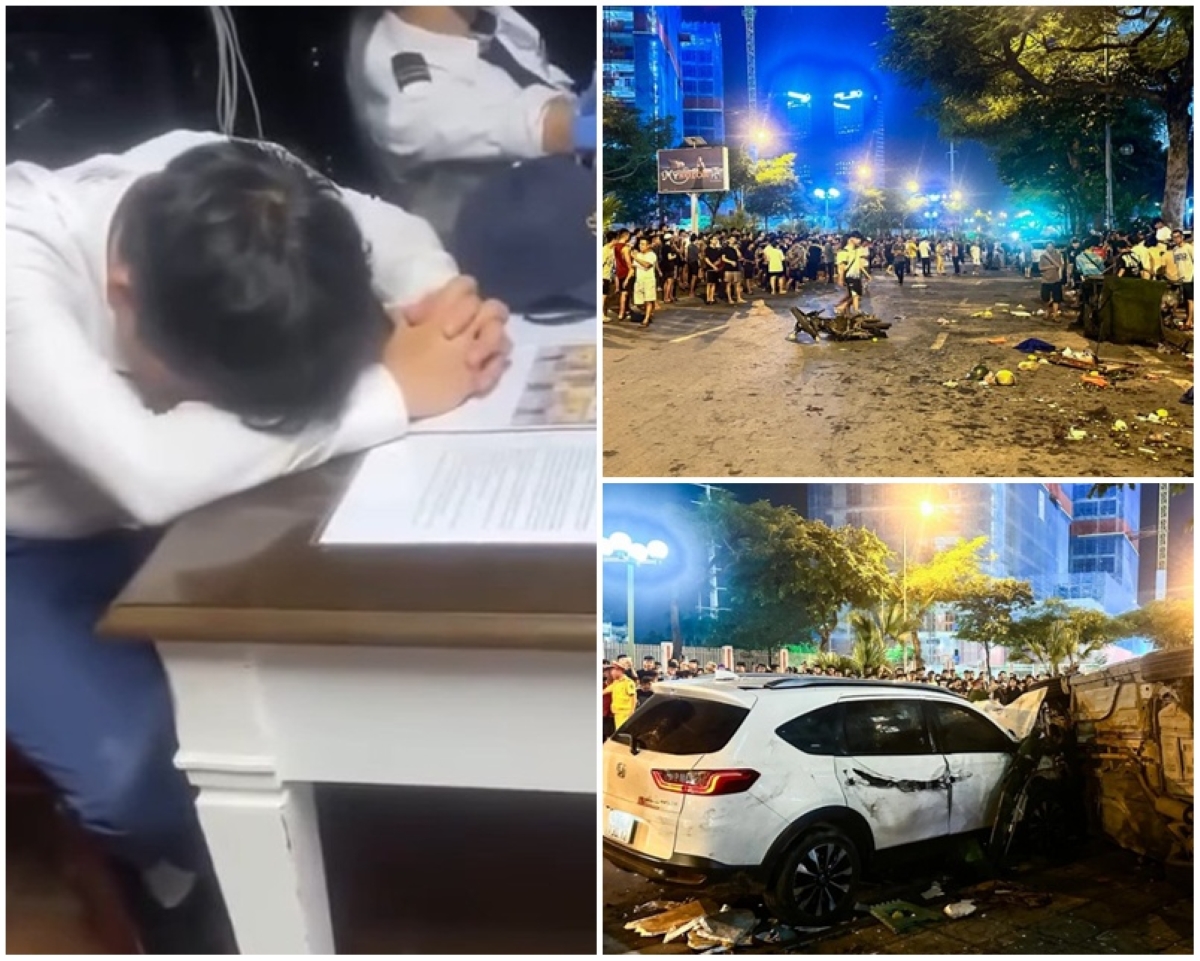 Vụ ô tô đâm liên hoàn ở Hà Nội: Nam giảng viên gây tai nạn khóc nức nở hối lỗi khi đã \'tỉnh rượu\' 