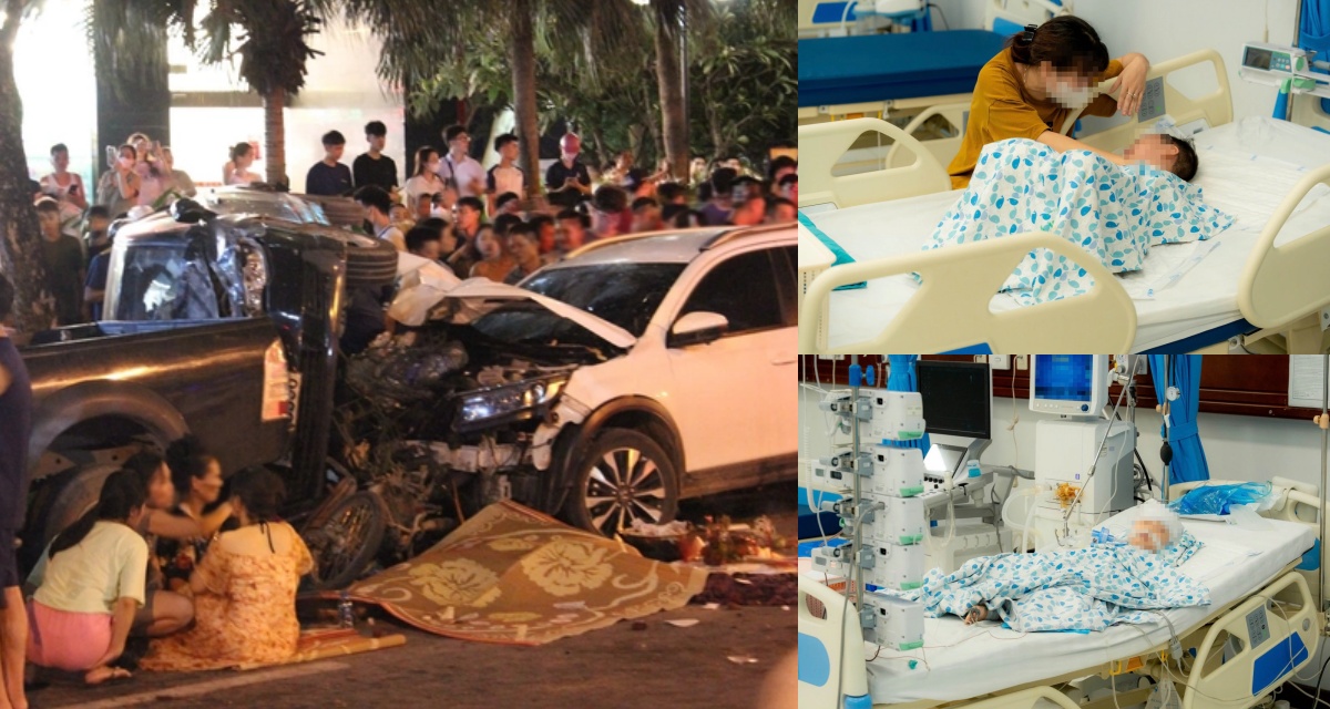 Vụ ô tô tông liên hoàn ở Hà Nội: Tiết lộ tình hình 2 cháu bé bị thương, nhập viện trong nguy kịch