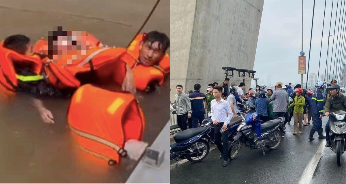 Thót tim cảnh người đàn ông nhảy cầu Nhật Tân được cứu sống kịp thời, tiết lộ nguyên nhân đầy uẩn khúc
