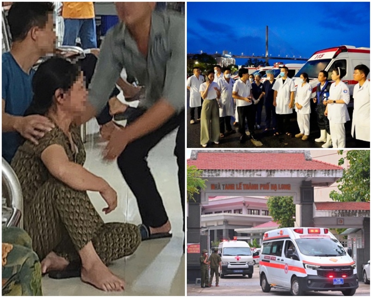 Khóc nghẹn cảnh \'người đầu bạc tiễn kẻ đầu xanh\' tại nhà tang lễ sau vụ lật tàu ở Quảng Ninh