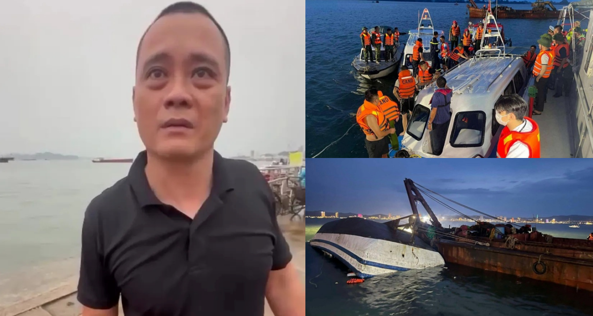 Nạn nhân vụ lật tàu Quảng Ninh bơi 3 giờ thì được cứu, tiết lộ hầu hết mọi người không kịp mặc áo phao
