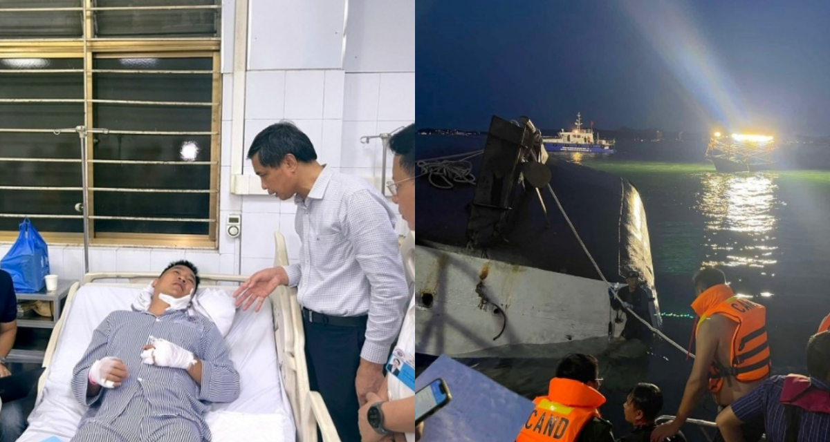 Vụ lật tàu Quảng Ninh: Chiến sĩ phòng cháy bám ghế gỗ lênh đênh trên biển 3 giờ rồi được ngư dân cứu
