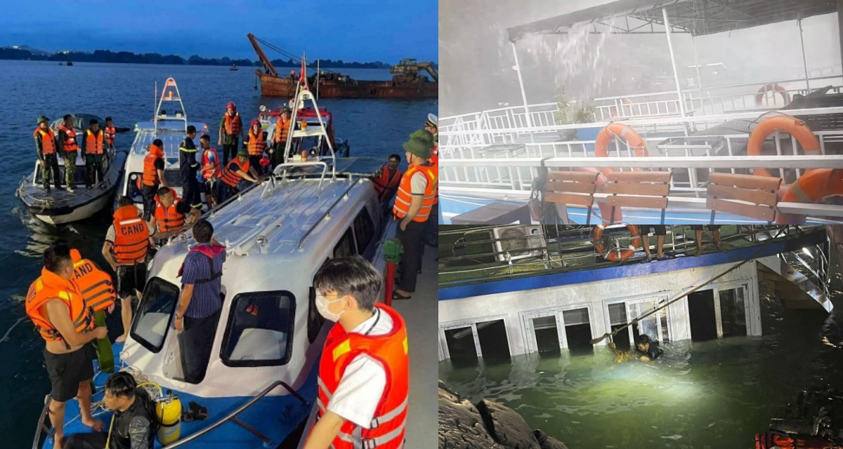 Du khách kể lại giây phút náo loạn khi mưa dông ập đến ở Quảng Ninh, cả tàu gào khóc đòi quay về bờ