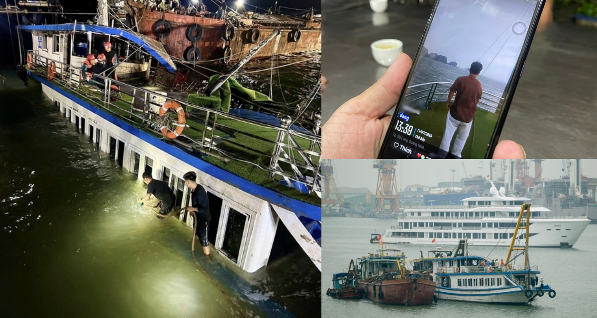 2 cuộc điện thoại định mệnh trong vụ lật tàu Quảng Ninh, xót xa bức ảnh trước giây phút thảm họa
