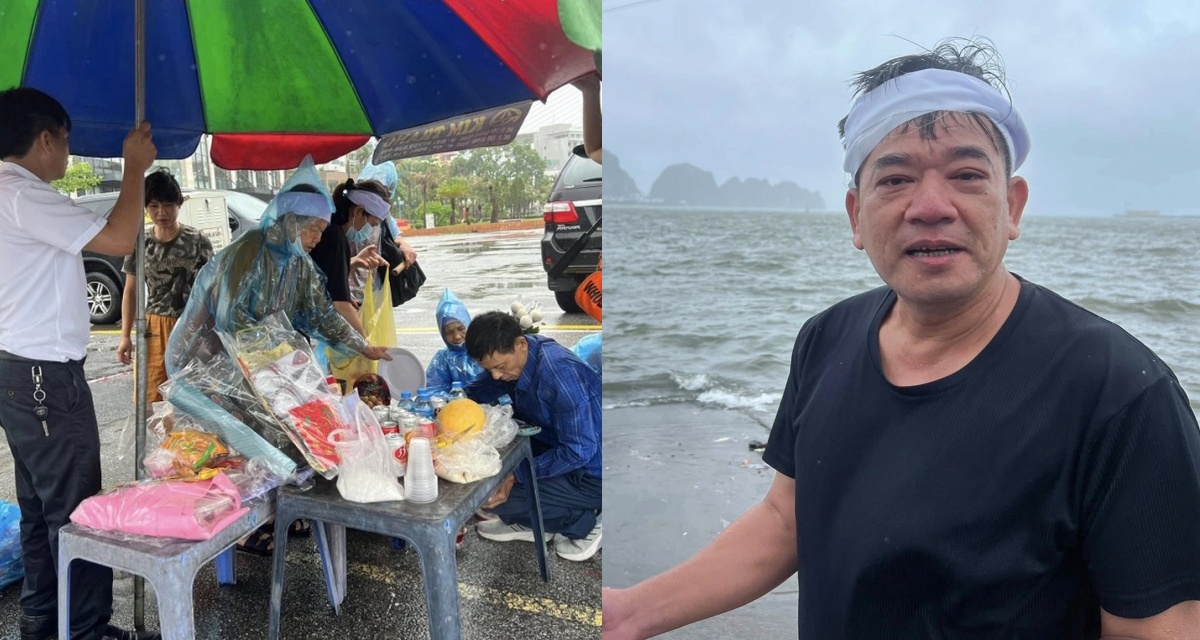 Giữa mưa bão, gia đình thẫn thờ cầu siêu cho 4 người thân ra đi mãi mãi vụ lật tàu Vịnh Xanh 58
