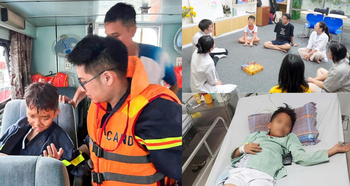 Tình hình cháu bé 10 tuổi thoát nạn trong vụ lật tàu ở Quảng Ninh, bác sĩ đang hỗ trợ tâm lý cho con