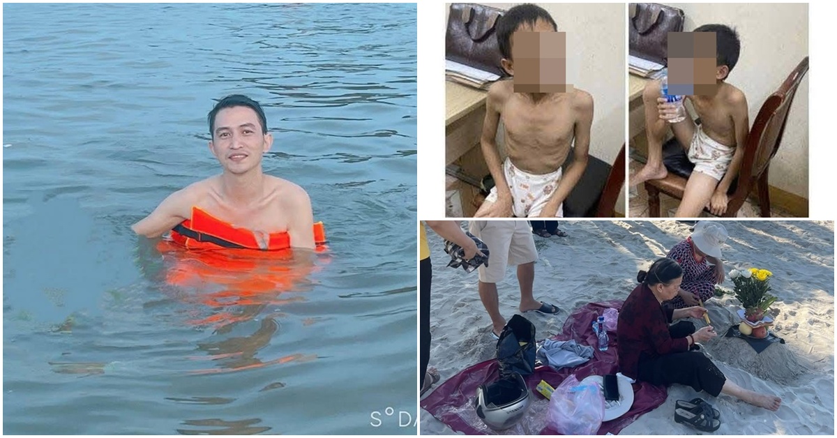 Xót xa vụ việc người bố mất tích khi tắm biển ở Quảng Ninh, để lại con trai tự kỷ ngồi bơ vơ trên bờ
