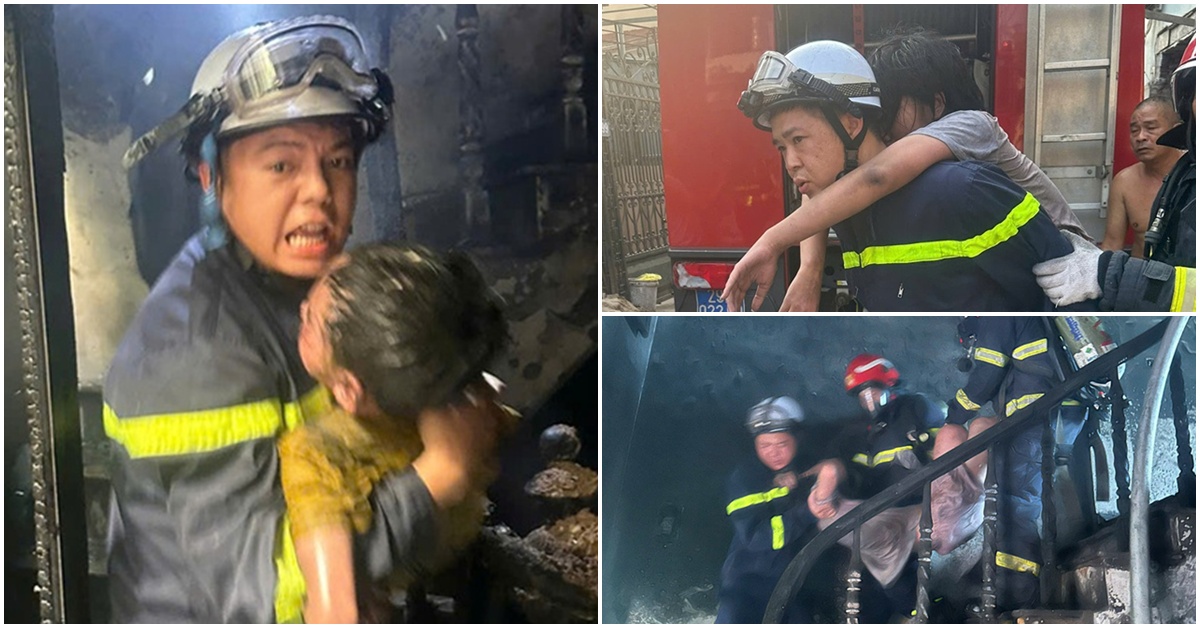 Phép màu đến với 3 cháu bé mắc kẹt trong ngôi nhà cháy ngùn ngụt trong ngõ sâu ở Hà Nội