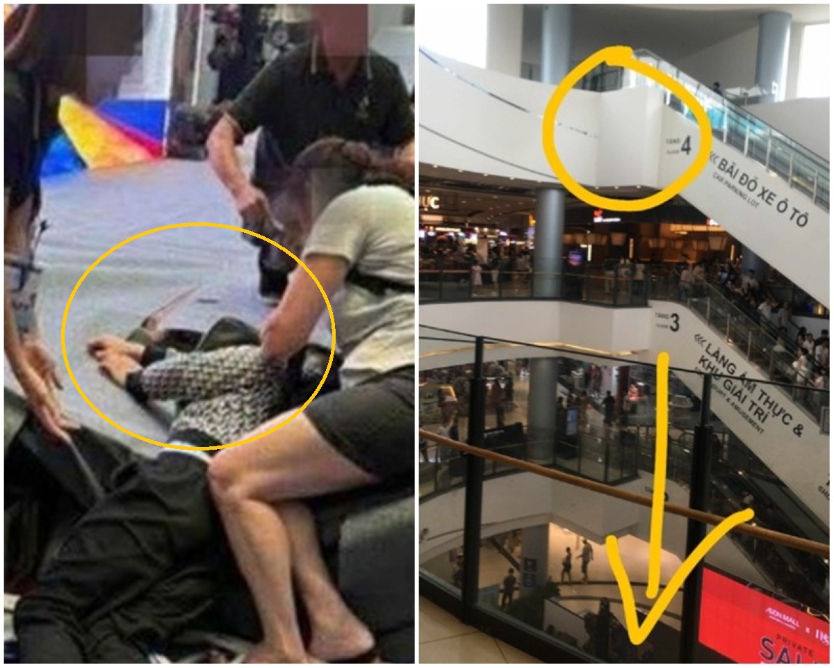 Thông tin mới nhất vụ thanh niên rơi từ tầng 4  Aeon Mall Long Biên: Chi tiết trước khi đi cấp cứu