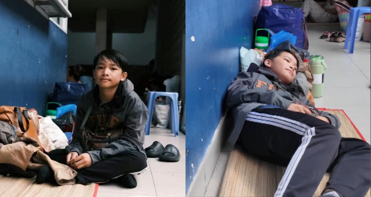 Bé 12 tuổi đưa mẹ đi cấp cứu, phải nằm vạ vật ở hành lang, bệnh viện lập tức có hành động ấm lòng