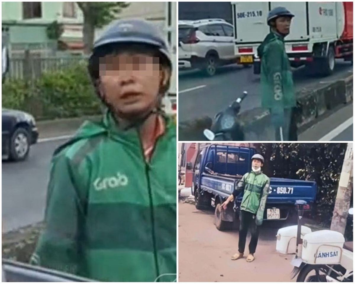 Lời khai khó chấp nhận của đối tượng mặc áo Grab hung hăng đập kính xe tải, đánh người ở TP.HCM