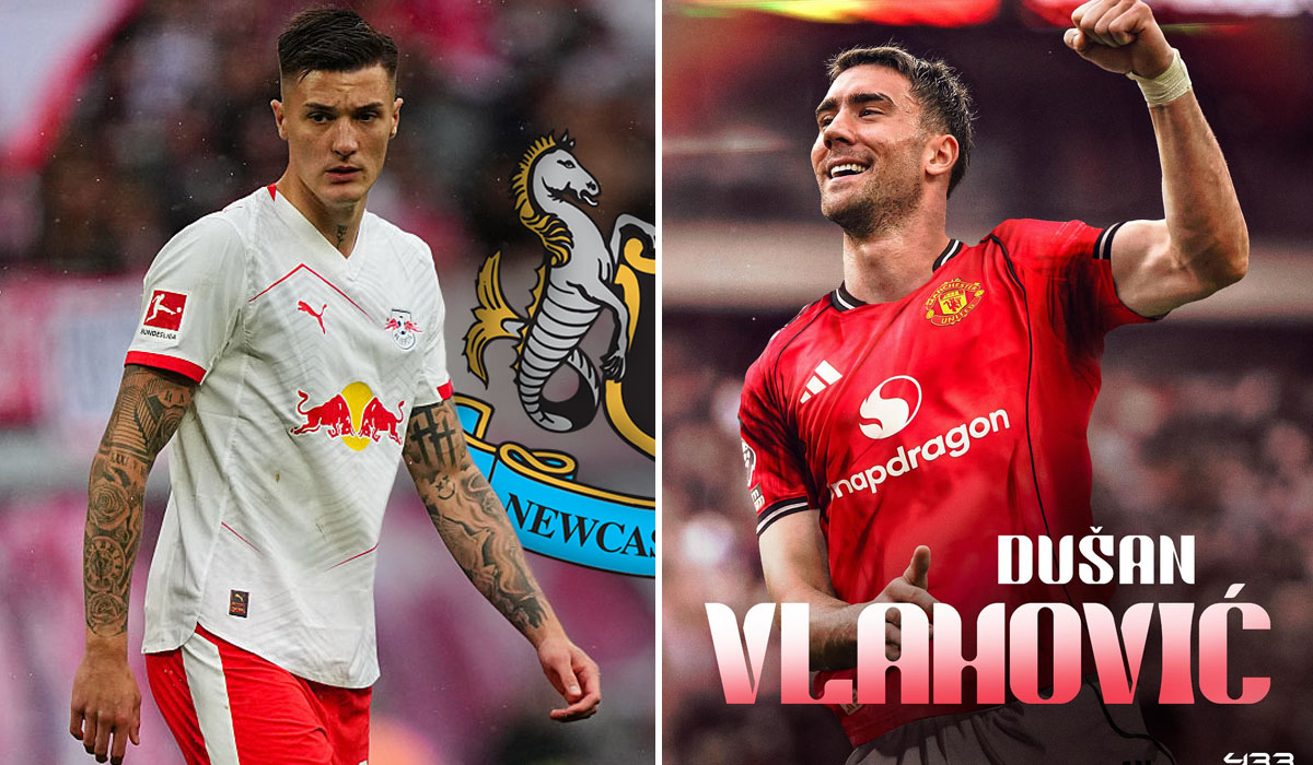 Bị Newcastle nẫng tay trên vụ Sesko, Man United \'quay xe\' kích hoạt bom tấn Dusan Vlahovic?