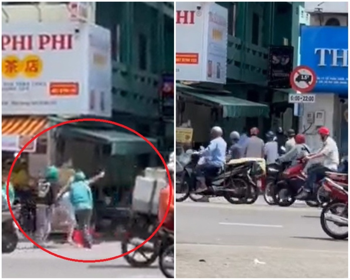 Thông tin nóng vụ nhóm người mặc áo xe ôm công nghệ gây chiến như phim hành động giữa đường ở TPHCM