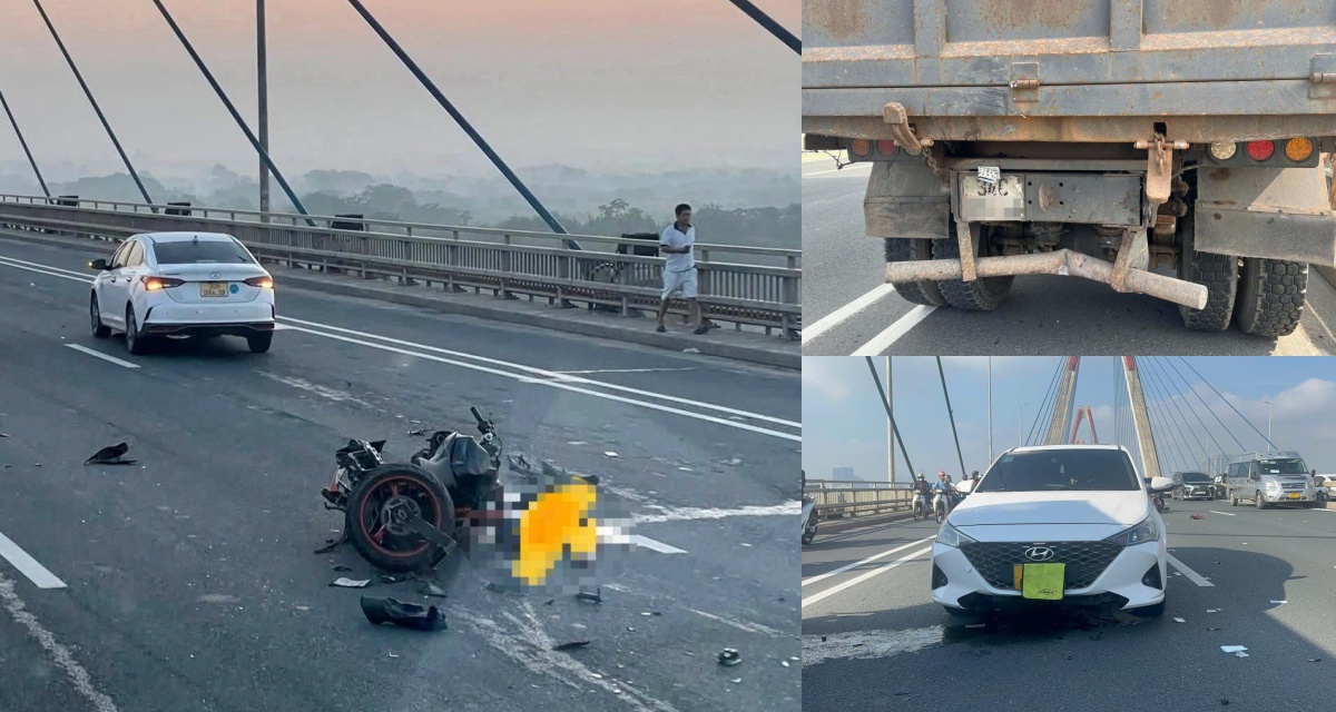 Kinh hoàng tai nạn giao thông trên cầu Nhật Tân khiến một người tử vong: Xác định danh tính nạn nhân?