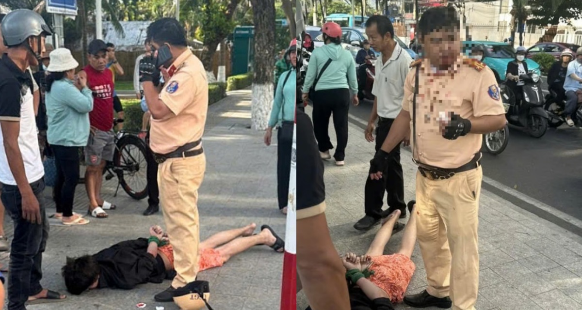 Danh tính và động cơ của thanh niên người Nga ‘tác động vật lý’ CSGT Nha Trang giữa phố? 
