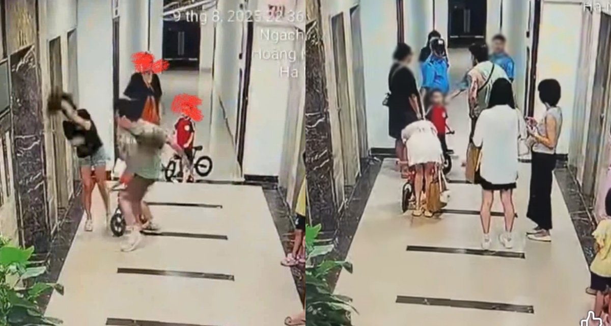 Hà Nội: Cô gái trẻ bị hành hung dã man ngay sảnh chung cư, camara ghi lại chi tiết phẫn nộ