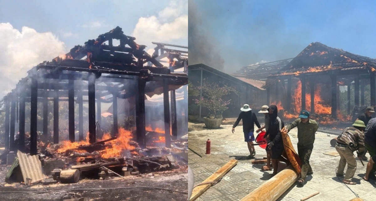 Cháy 5 căn nhà gỗ lim ở Hà Tĩnh thiệt hại 7 tỷ đồng: Chủ nhà gục ngã, nguyên nhân gây bàng hoàng
