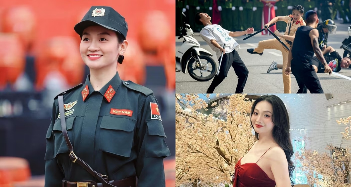 Lý lịch cực ngầu của nữ đại úy hạ 3 \'quái xế\' hồ Gươm, hình ảnh đời thường khiến CĐM phát sốt