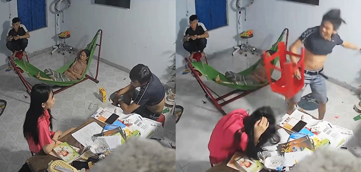 Anh trai hé lộ nguyên nhân cầm ghế đánh em gái dã man và lý do mẹ chứng kiến nhưng không can ngăn