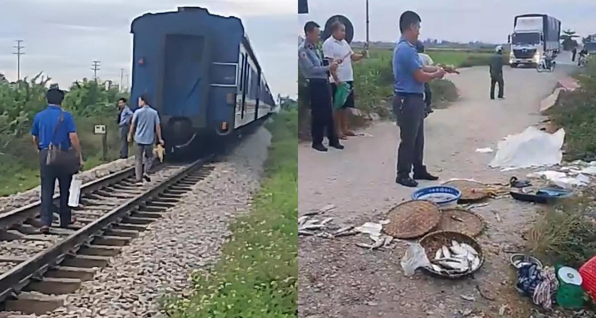 Hiện trường tan hoang vụ người phụ nữ bán cá va chạm với tàu hỏa, xót xa tình cảnh nạn nhân