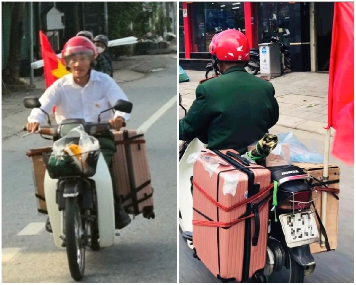 Cảm động cụ ông 75 tuổi \'trốn vợ\', một mình đi xe máy từ Nghệ An ra Hà Nội xem diễu binh 2/9