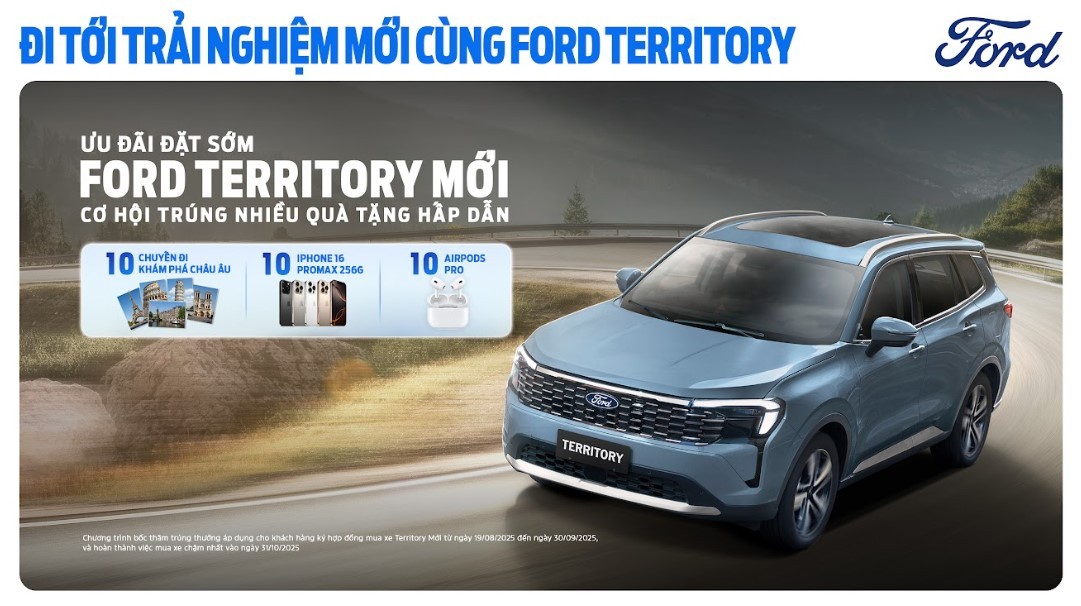 Ford Việt Nam và đại lý tung chương trình ‘Ưu đãi đặt sớm Ford Territory mới’ có giải thưởng giá trị ảnh 4