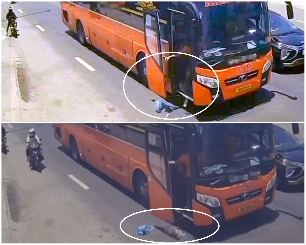 Mức phạt thích đáng cho tài xế xe khách Bắc - Nam thản nhiên vứt rác xuống giữa đường đông đúc