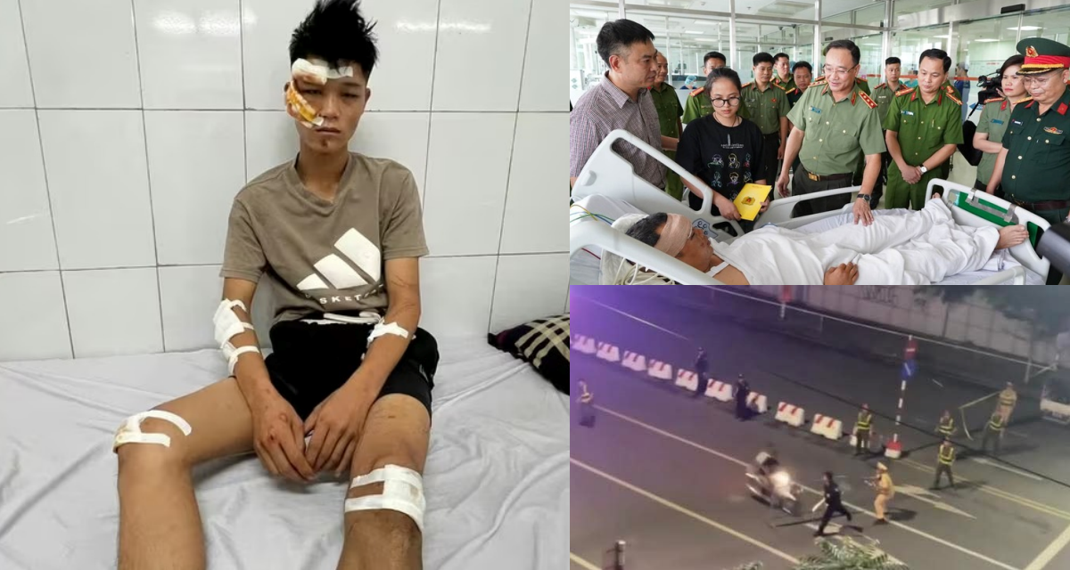 Lời khai không thể chấp nhận của 2 quái xế, người cầm lái nói lý do đâm chiến sĩ CSCĐ trọng thương