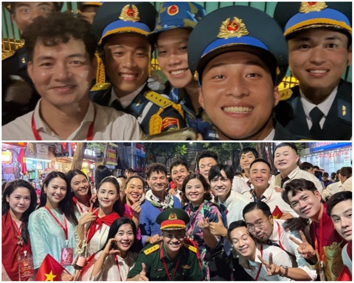 NSND Xuân Bắc xuất hiện tại buổi hợp luyện diễu binh, diễn hành lần 2: Cảm động vì được yêu quý