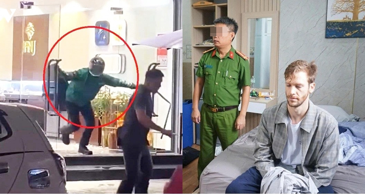 Cảnh tượng dở khóc dở cười khi công an bắt giữ tên cướp tiệm vàng, hé lộ danh tính gây choáng
