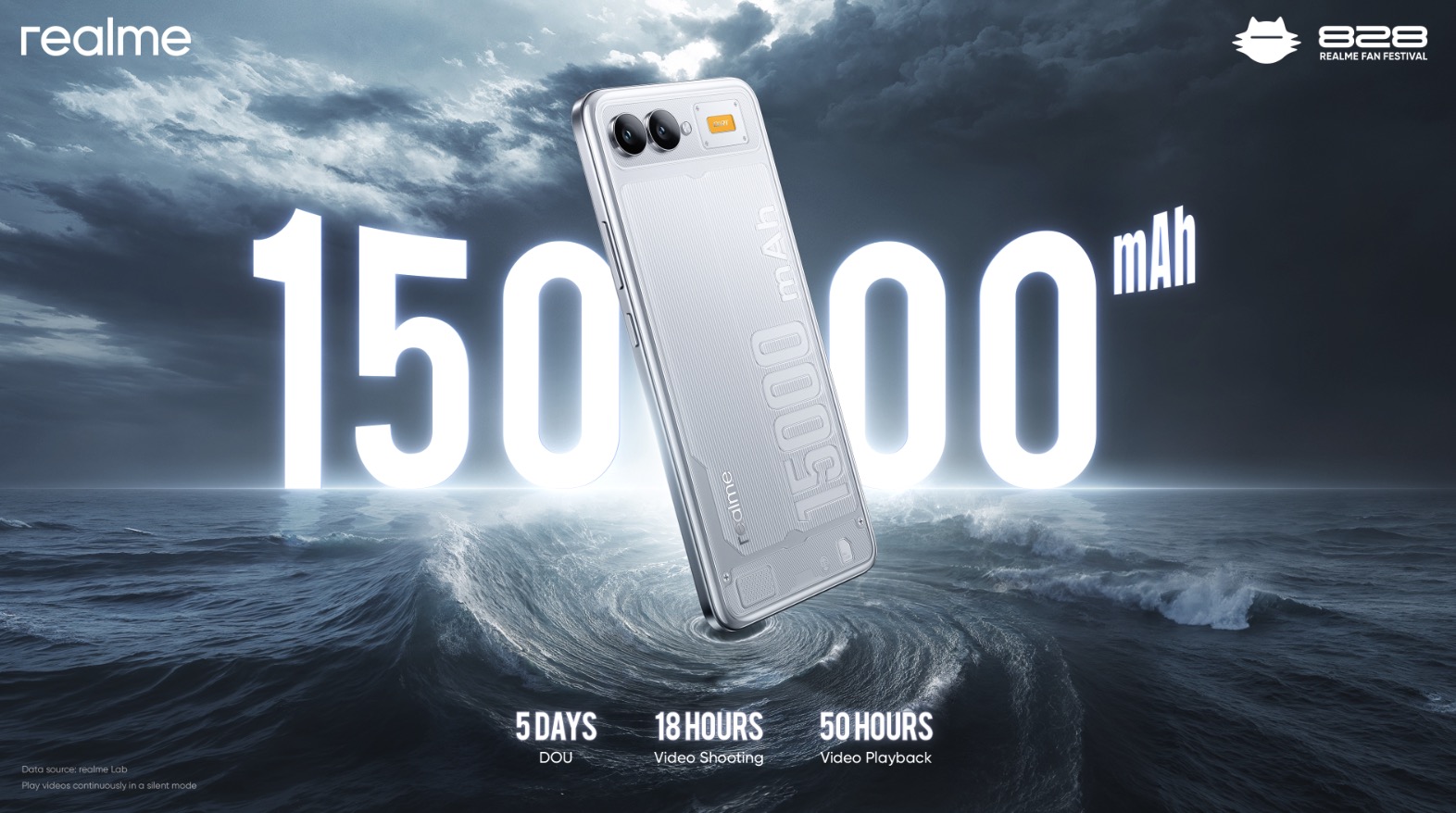 Quá khủng khiếp: realme trình làng điện thoại 15.000mAh, cam kết xài 5 ngày chỉ với một lần sạc!
