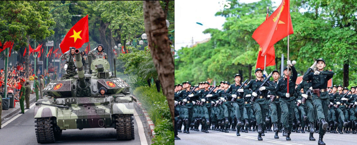 Lộ trình di chuyển của các khối diễu binh, diễu hành buổi tổng duyệt ngày 30/8 và điểm giữ xe miễn phí