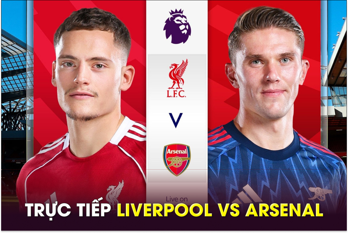 Trực tiếp bóng đá Liverpool vs Arsenal, 22h30 ngày 31/8 - Link xem trực tiếp Ngoại hạng Anh FULL HD