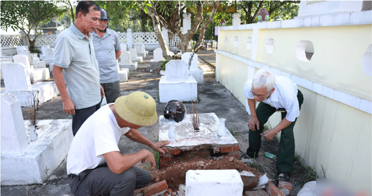 Phú Thọ: Nhiều thân nhân liệt sỹ vô cùng xót xa khi 18 phần mộ bị đục phá, ngổn ngang dưới đất