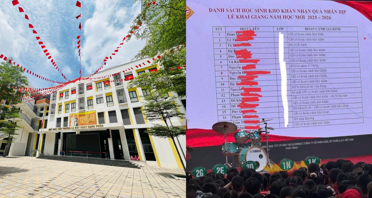Trường tiểu học đưa hoàn cảnh học sinh khó khăn chiếu công khai trong lễ khai giảng lên tiếng 
