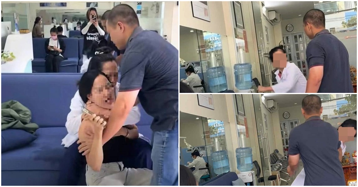 Không chỉ cô gái và bạn bị chủ nha khoa tấn công, người đàn ông được cho là chồng bác sĩ cũng bị hành hung