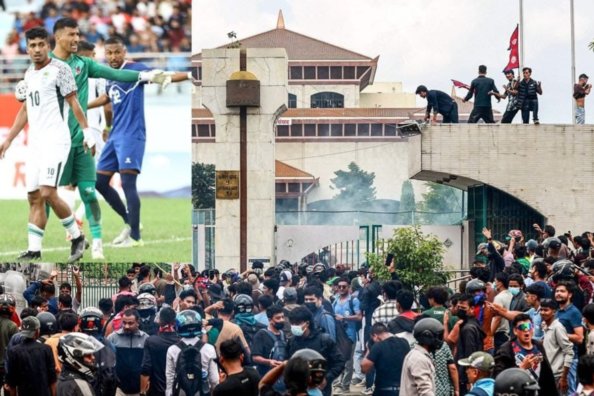 Đến Nepal đá giao hữu đợt FIFA Days tháng 9, một đội tuyển mắc kẹt không thể về nước vì bạo loạn